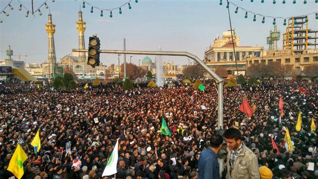 Millions of Iranians mourn Lt. Gen. Soleimani, PMU deputy head in Mashhad