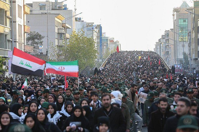 In Pictures: Tehran holds huge funeral procession for martyred commanders