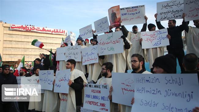 In Pictures: Tehran holds huge funeral procession for martyred commanders