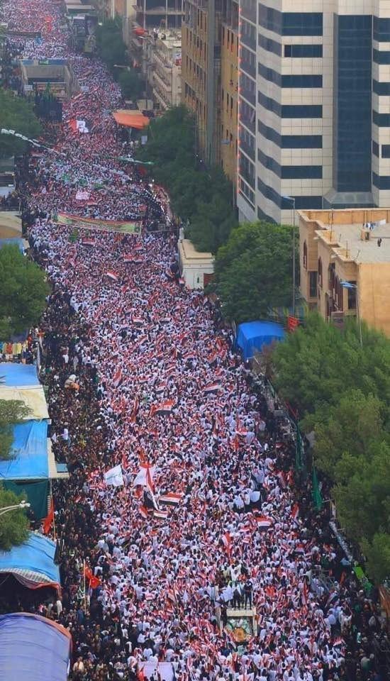 تظاهرات ميليوني عراقي‌ها در بغداد در محکوميت حضور نظامي آمريکا