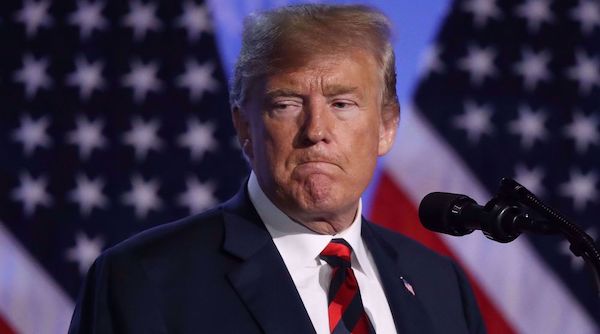 Trump admits he is losing: Report
