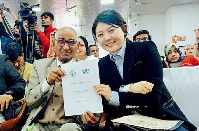 The donation of the blood plasma from HWPL is a great sacrifice, the messages sent