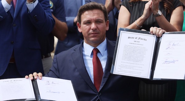 Florida gov., rising GOP star, says he has not discussed 2024 with Trump
