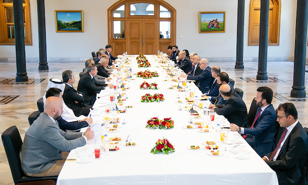 Foreign Minister Atmar meets with regional partners