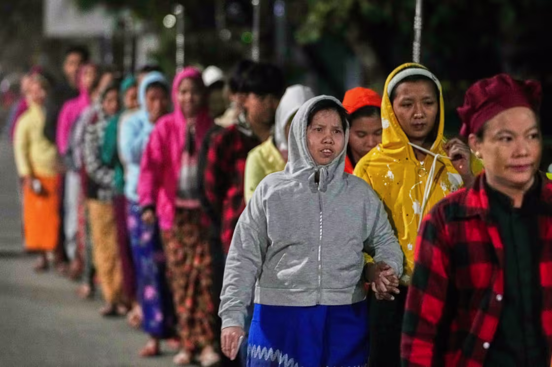 Myanmar holds second round of voting in first general election since military takeover