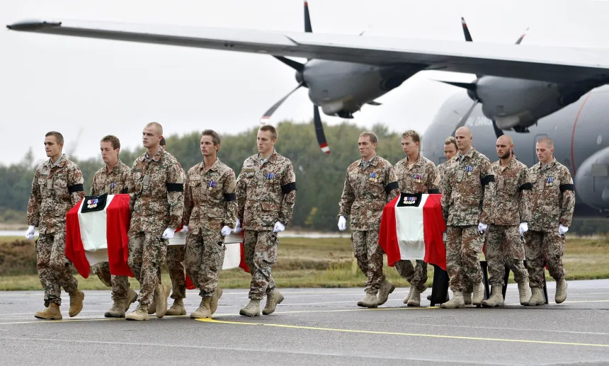 Trump angers allies with claim NATO troops ‘stayed a little back’ from frontlines in Afghanistan