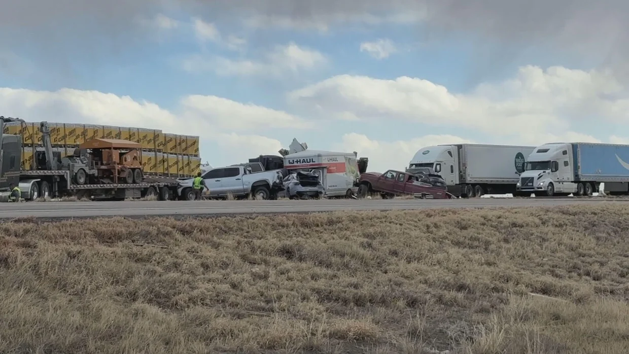 Colorado State Patrol says 4 killed in crash on I-25 near Pueblo involving at least 30 vehicles