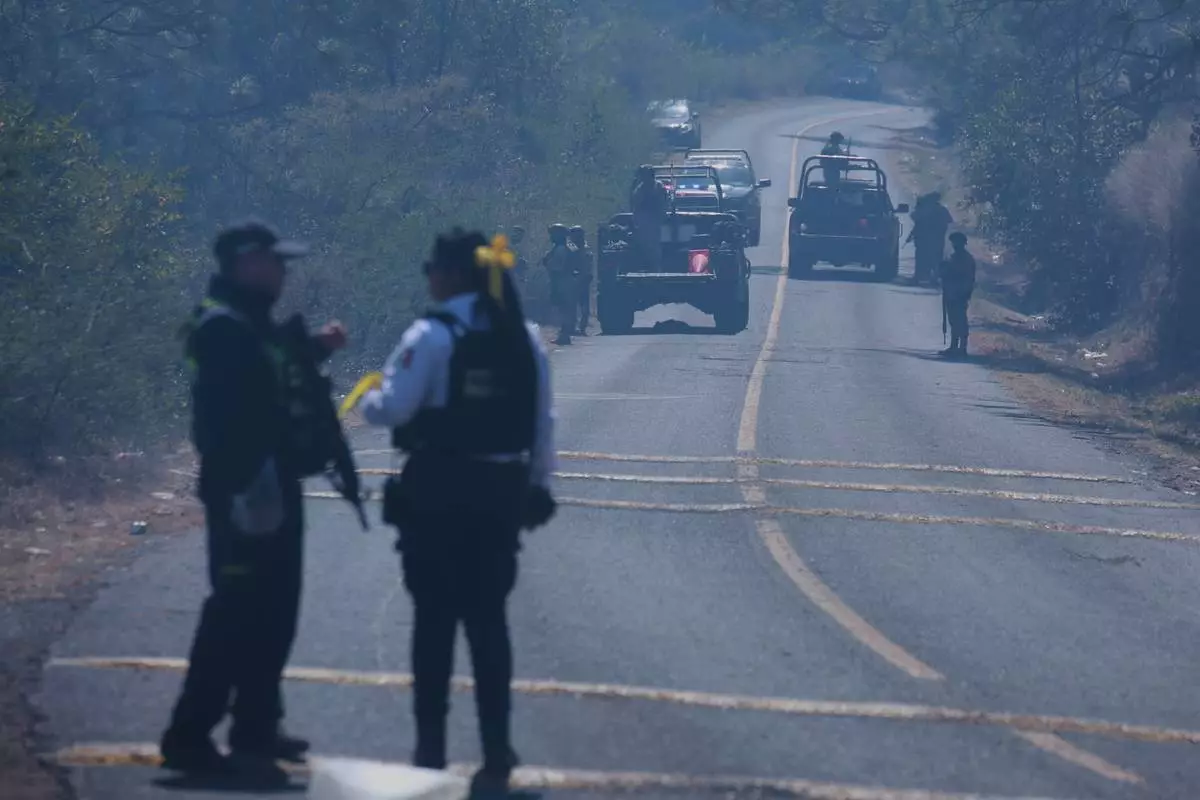 Photos of violence in Mexico after the army killed cartel boss Nemesio `El Mencho` Oseguera