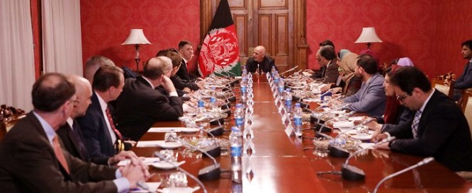  President Ghani met with the delegation of US House of Representatives