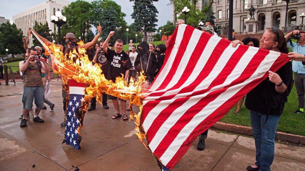 Trump wants legislation to jail protesters who burn American flag