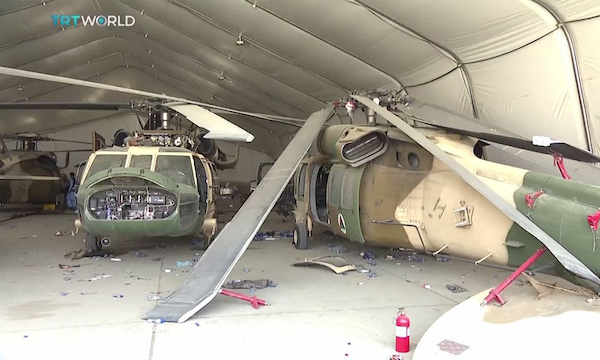  Taliban accuse US of destroying equipment including helicopters