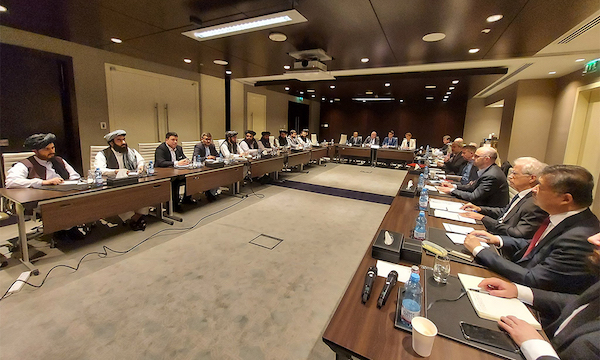 Taliban delegation hold talks with envoys from 16 countries in Doha