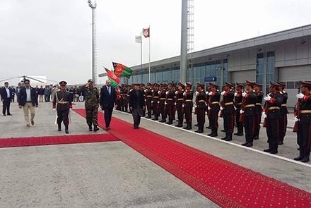 President Ghani arrives in Mazar-e-Sharif city on unannounced visit