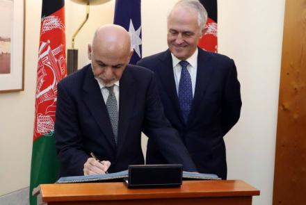 Ghani And Aussie PM Sign $240m USD Development Agreement