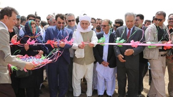 Ghani inaugurated Kamal Khan dam phase-3 construction in Nimroz
