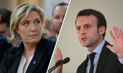  Macron, Le Pen heading for French presidential race: Projection