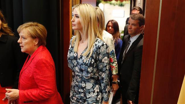 Ivanka Trump booed at Berlin womens panel for defending father