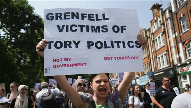 UK govt. admits minimal fire safety standards for Grenfell Tower