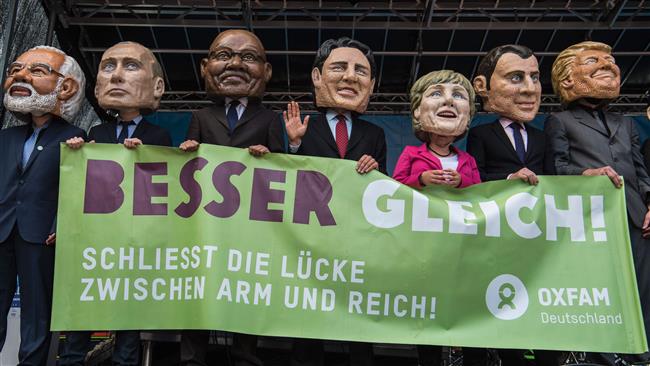 Mass rally held ahead of G20 summit in Hamburg