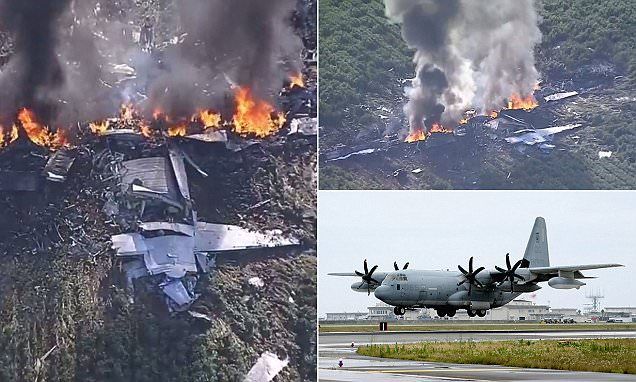 16 US Army Marines Killed in KC-130 Plane Crash in Mississippi+video