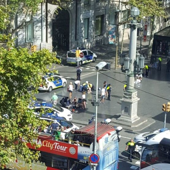  Van plows into crowd in Spains Barcelona, killing many